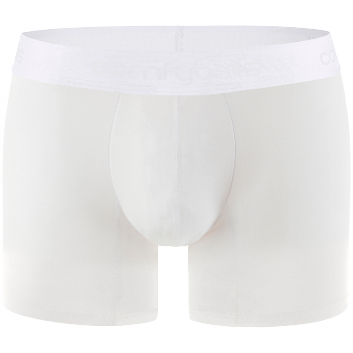 Comfyballs Cotton Long Ghost White Boxer