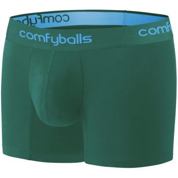 Comfyballs Cotton Long Spruce Green Boxer